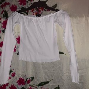 Cropped Off The Shoulder Top